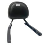 Dhe Best Bike Heavy Duty Bullet Backrest Support Pillion Cushion Harley Style Bar Back Rest with Name Black Suitable for RE Electra