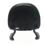 Dhe Best Bike Heavy Duty Bullet Backrest Support Pillion Cushion Harley Style Bar Back Rest with Name Black Suitable for RE Electra