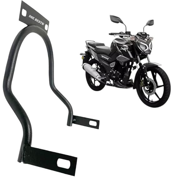 Dhe Best Bike Metal Front Fender Number Plate Holder Black Suitable for Raider 125