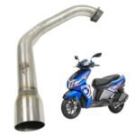 Dhe Best Scooty Stainless Steel Exhaust Bend Pipe Muffler Middle Pipe Suitable for TVS NTORQ 125