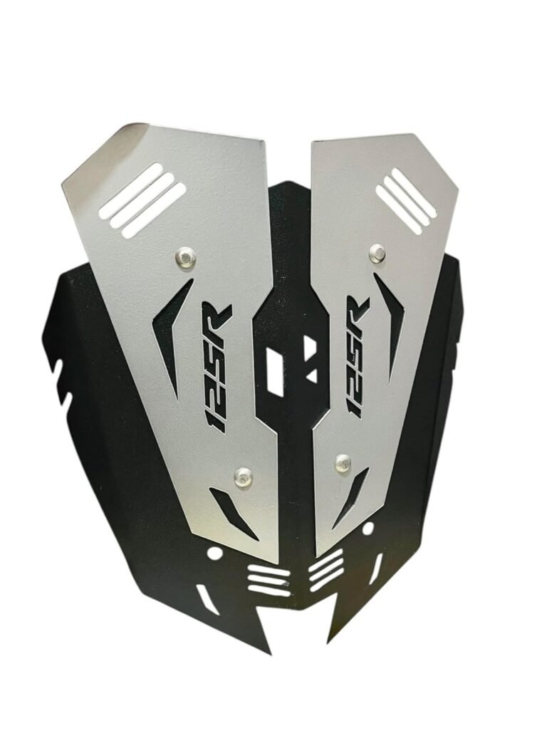 DHE BEST Bike Xtreme 125R Visor Heavy Metal Windshield for Xtreme 125 R Water Resistant Aerodynamic Design High Speed Stability Grey