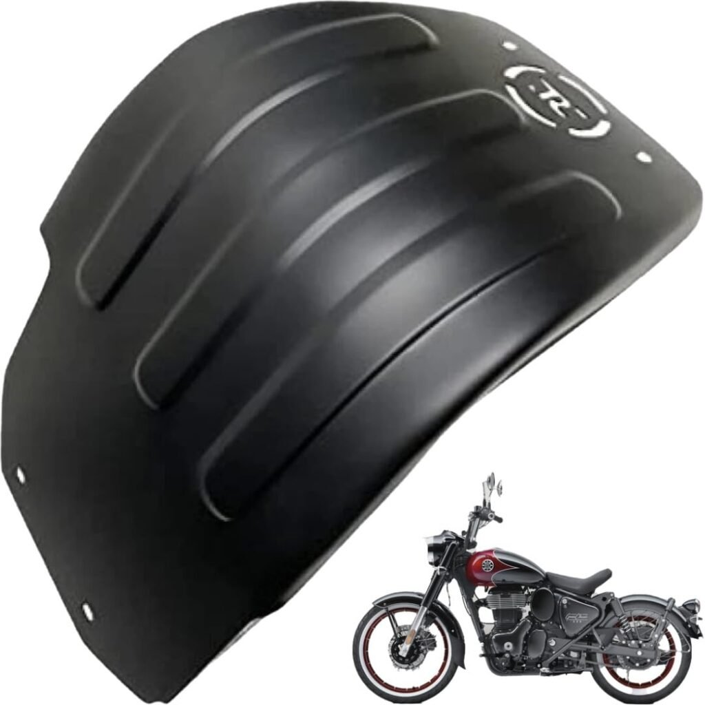 Bike Engineplate Engine Sump Guard/Sumpguard Engine Protection Plate Black Compatible with RE Goan Classic 350 and Reborn Classic 350