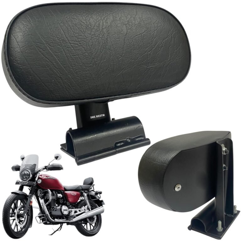 Dhe Best Backrest/Back Rest with Black Pad Cushion Suitable Suitable for Hness CB350