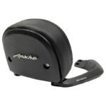 Dhe Best Bike Accessories Black Cushion with Name Backrest/Back Rest Suitable for TVS Apache RTR 200 4V