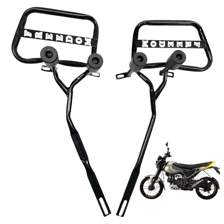 Dhe Best Bike Accessories Crash Guard/Leg Guard Support Frame 4 Slider with Name Suitable for Bajaj Freedom 125 CNG