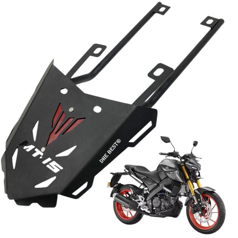 Dhe Best Bike Adjustable Heavy Duty Luggage Rack Carrier Black with Name Suitable for Yamaha MT15