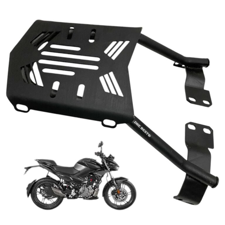 Dhe Best Bike Back Rack Top Carrier/Luggage Rack Trail Expedition Black Suitable for Hero Xtreme 125R
