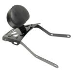 Dhe Best Bike Backrest/Back Rest with Carrier Top Rack Black Pad Cushion Suitable for Triumph 400