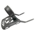 Dhe Best Bike Backrest/Back Rest with Carrier Top Rack Black Pad Cushion Suitable for Triumph 400