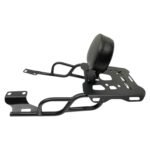 Dhe Best Bike Backrest/Back Rest with Carrier Top Rack Heavy Seat Adjustable Support Pillion Suitable for Yamaha FZ X