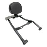 Dhe Best Bike Backrest/Back Rest with Luggage Carrier Top Rack Black Cushion 2022 to 2024 Suitable for TVS Ronin