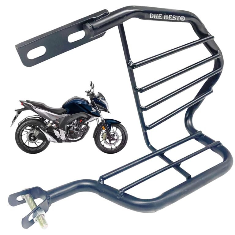 Dhe Best Bike Bike Black Side Guard Saree Guard with Ladies Foot Rest Suitable for CB Unicorn 160 BS4