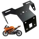 Dhe Best Bike Black Tail Tidy Number Plate Holder/License Plate Holder Bracket Suitable for KTM RC 200