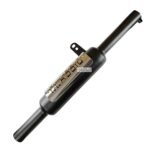 Dhe Best Bike Bullet Silencer Exaust Indori Classic Silencer Filter Glasswool Black Chrome Plate Bike Exhaust Silencer for RE Classic 350