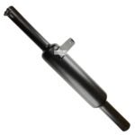 Dhe Best Bike Bullet Silencer Exaust Indori Classic Silencer Filter Glasswool Black Chrome Plate Bike Exhaust Silencer for RE Classic 350