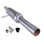 Dhe Best Bike Bullet Silencer Exaust Indori Model Silencer Filter/Glasswool Chrome Bike Exhaust Silencer for RE Classic Battle Green 350