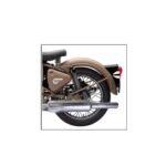 Dhe Best Bike Bullet Silencer Exaust Indori Model Silencer Filter/Glasswool Chrome Bike Exhaust Silencer for RE Classic Battle Green 350