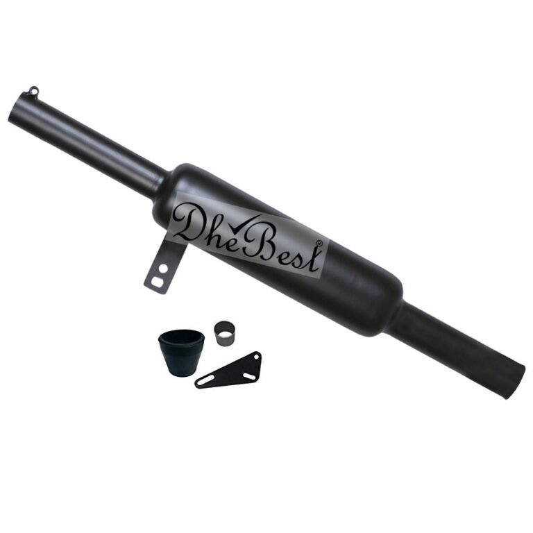 Dhe Best Bike Bullet Silencer Exaust Indori Model Silencer Filter/Glasswool Black Bike Exhaust Silencer Compatible for RE Classic 350