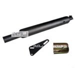 Dhe Best Bike Bullet Silencer Exhaust Customized Long Bottle Punjab Dholki Black Only BS6 Model Zed Clamp for RE Standard Bullet 350 Twin Spark