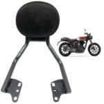 Dhe Best Bike Comfort Passenger Backrest/Back Rest Black Suitable for RE Hunter 350