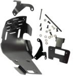 Dhe Best Bike Engineplate Bike Sump Guard/Sumpguard Engine Plate with Printed Logo Black Bs3/ Bs4 /Bs6 Compatible with RE Classic Desert Storm