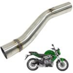 Dhe Best Bike Exhaust Bend Pipe Heavy duty Middle Muffler Pipe Stainless Steel Suitable For Benelli TNT 300