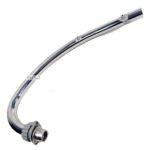 Dhe Best Bike Exhaust Silencer Bend Pipe U-Type Silencer Bend Pipe Chrome BS3 and BS4 Models Compatible with RE Bullet Electra Twin Spark