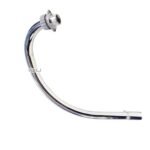 Dhe Best Bike Exhaust Silencer Bend Pipe U-Type Silencer Bend Pipe Chrome BS3 and BS4 Models Compatible with RE Bullet Electra Twin Spark