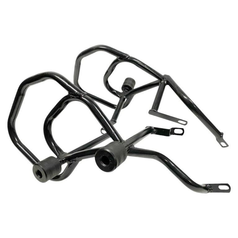 Dhe Best Bike FG1 Safety Leg Guard Crash Guard Engine Frame Black Heavy Duty 4 Slider Suitable for Bajaj Freedom 125 CNG