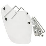 Dhe Best Bike Fiber Glass Front Windshield/Wind Shield White Compatible with RE Classic 350