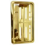 Dhe Best Bike Front and Back Bike Number Plate/Frame Cover Without Text Standard Size Golden Compatible with Honda CB Unicorn