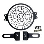 Dhe Best Bike Front Metal Head light Grill/Jaali Black Compatible With Yamaha FZ X