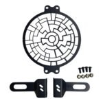 Dhe Best Bike Front Metal Head light Grill/Jaali Black Compatible With Yamaha FZ X
