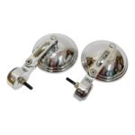 Dhe Best Bike Handle Bar Front Mirror Rear View Round Mirror Chrome Suitable for Jawa 42 FJ