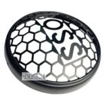 Dhe Best Bike Head Light Grill/Jali Boss1 Design Metal Black Compatible with RE Reborn Classic 350