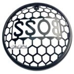 Dhe Best Bike Head Light Grill/Jali Boss1 Design Metal Black Compatible with RE Reborn Classic 350
