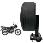 Dhe Best Bike Heavy Die cast Adjustable Cushion Back Rest/Backrest Black Suitable for Splendor Plus Xtec