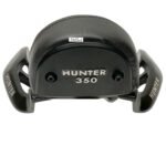 Dhe Best Bike Heavy Duty Backrest Support Pillion Cushion Harley Style Aluminum Bar with Name Back Rest Black Compatible with RE Hunter 350.