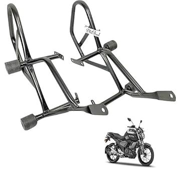 Dhe Best Bike Heavy Duty Leg Crash Guard Engine Frame Leg Guard Compatible with Yamaha FZS V3