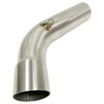 Dhe Best Bike Heavy Duty Stainless Steel Slip-on Exhaust Bend Pipe Muffler Middle Pipe Suitable for KTM RC 390 BS6
