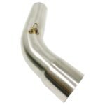 Dhe Best Bike Heavy Duty Stainless Steel Slip-on Exhaust Bend Pipe Muffler Middle Pipe Suitable for KTM RC 390 BS6