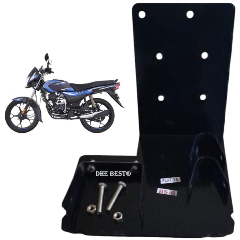 Dhe Best Bike Heavy Metal Black Engine Bash Plate Sump Guard/Sumpguard Suitable for Platina 110 BS6