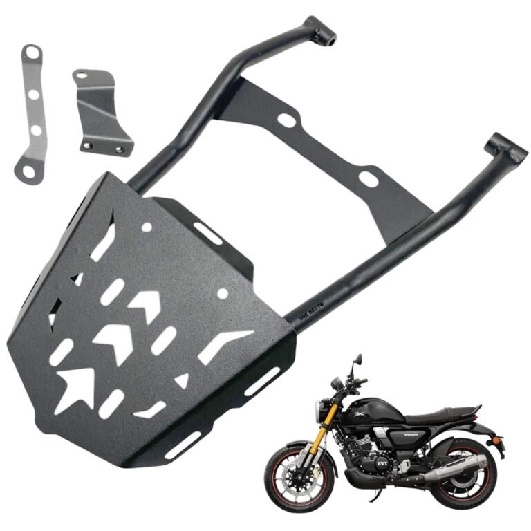 Dhe Best Bike Heavy Metal Top Rack/Luggage Carrier Black Compatible for TVS Ronin