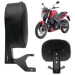Dhe Best Bike Metal Backrest with Back Support Black Suitable for Bajaj Dominar 250