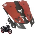Dhe Best Bike Metal Visor/Wind Deflectors Red Compatible with Yamaha MT-15