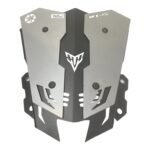 Dhe Best Bike Metal Visor/Wind Deflectors Silver Compatible with Yamaha MT-15