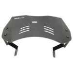 Dhe Best Bike Metal Windshield Visor Flyscreen Direct Fit with Fittings Black (New Version) Small Visor Compatible with RE Hunter 350