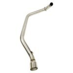 Dhe Best Bike Modified Stainless Steel Exhaust Pipe Muffler Mid Bend Pipe Suitable for TVS Raider 125
