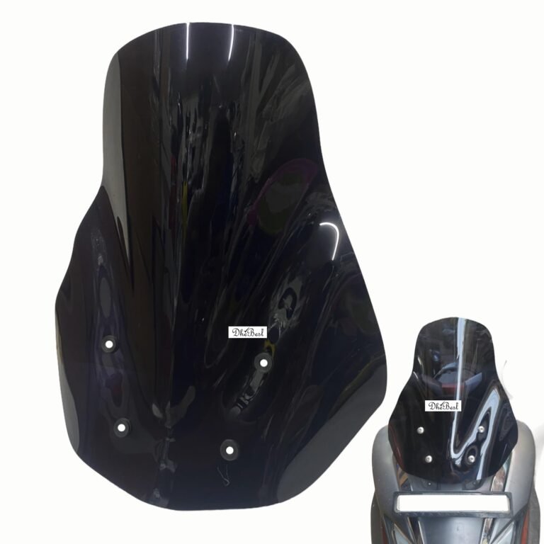 Dhe Best Bike Plastic Windscreen Visor Front Windshield Deflectors (New Version) Black Compatible with Burgman Street 125 BS6