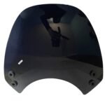 Dhe Best Bike Plastic Windscreen Visor Front Windshield Wind Deflectors (New Version) Small Visor Black Compatible with RE Hunter